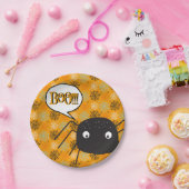 Boo!, niedlicher Spinnenspinne, Spinnennetz gemust Pappteller (Party)