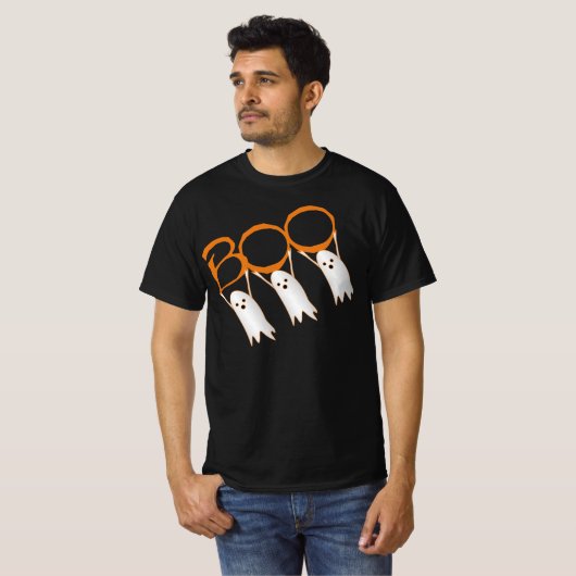 Boo! Niedliches GeisterHalloween T-Shirt (Vorne ganz)