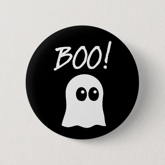 Boo ! Niedliches Ghost Button (Vorderseite)