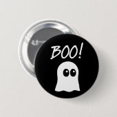 Boo ! Niedliches Ghost Button (Vorne & Hinten)
