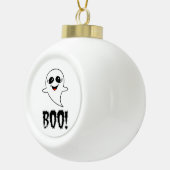 Boo! Niedliches Halloween von Lucas Retro Classic Keramik Kugel-Ornament (Rechts)