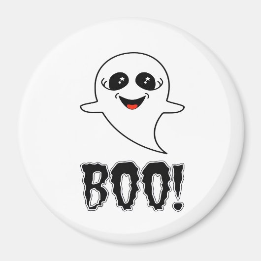 Boo! Niedliches Halloween von Lucas Retro Classic Magnet (Vorne)