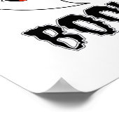 Boo! Niedliches Halloween von Lucas Retro Classic Poster (Ecke)