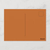 Boo! Niedliches Patchwork Skelettkatzenkatze und B Postkarte (Rückseite)