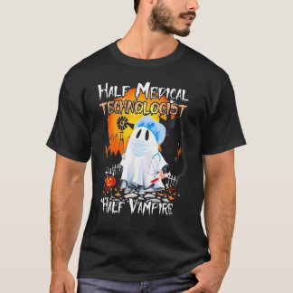 Boo Nurse Half Medical Technologist Half Vampire H T-Shirt