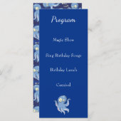 Boo Octopus Blue Kids Baby Dusche Programm (Vorne/Hinten)