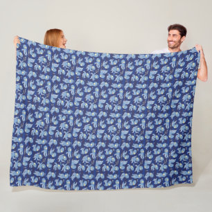 Boo Octopus Blue Kids Bekleidung & Dekoration Fleecedecke