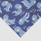 Boo Octopus Blue Kids Bekleidung & Dekoration Seidenpapier (Ausschnitt)