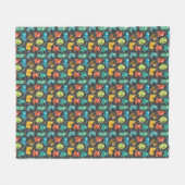 Boo Octopus Niedlich Multicolor Kids Bekleidung & Fleecedecke (Vorderseite (Horizontal))