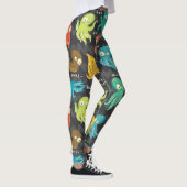 Boo Octopus Niedlich Multicolor Kids Bekleidung & Leggings (Rechts)