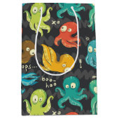 Boo Octopus Niedlich Multicolor Kids Bekleidung & Mittlere Geschenktüte (Vorderseite)
