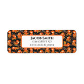 Boo Octopus Niedlich Orange Black Kids Rücksendead (Vorne)