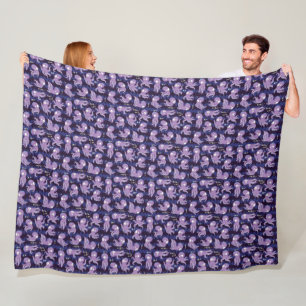 Boo Octopus Niedliche Lila Kinder Kleidung & Dekor Fleecedecke