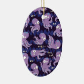 Boo Octopus Niedliche Lila Kinder Kleidung & Dekor Keramik Ornament (Rechts)