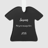 Boo Octopus Niedliche Lila Kinder Kleidung & Dekor Ornament (Rückseite)