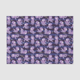 Boo Octopus Niedliche Lila Kinder Kleidung & Dekor Seidenpapier