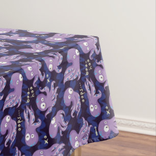 Boo Octopus Niedliche Lila Kinder Kleidung & Dekor Tischdecke