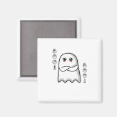 Boo Of Disapproval Classic Retro Magnet (Vorderseite/Rückseite)