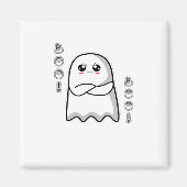 Boo Of Disapproval Classic Retro Magnet (Vorne)