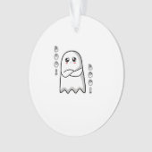 Boo Of Disapproval Classic Retro Ornament (Vorderseite)