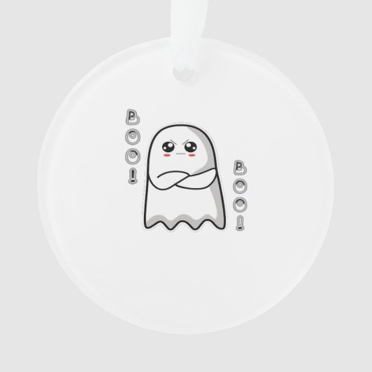 Boo Of Disapproval Classic Retro Ornament (Vorderseite)