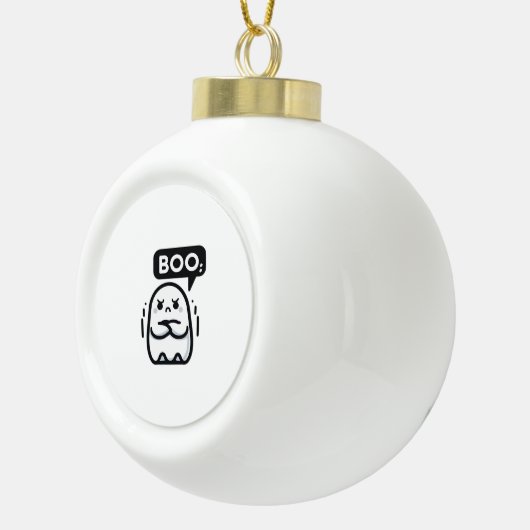 Boo Of Disapproval Funny Quote Keramik Kugel-Ornament (Rechts)