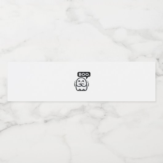 Boo Of Disapproval Funny Quote Wasserflaschenetikett (Einzelnes Label)