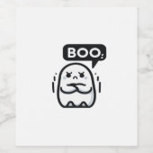 Boo Of Disapproval Funny Quote Weinetikett (Einzelnes Label)