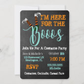 Boo on Booze und Boos Halloween-Party Einladung (Vorderseite)