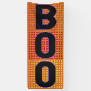 Boo Orange-Punkt-Halloween Banner