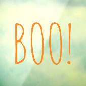 Boo-Orange-Spookie-Typografie lustig niedliches Ha Fensteraufkleber (Blatt 3)