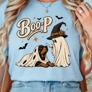 Boo-P Rottweiler Halloween-Geist-Hund, Lustiger Gr T-Shirt