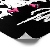 Boo-Paar passende Geist Halloween-Rollschuh Poster (Ecke)
