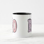 Boo - Pastel und Niedlich Ghost Moderne Halloween- Tasse (Zentrum)