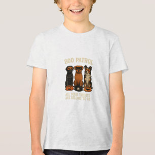 Boo Patrol Halloween-Hunde-Truppe Tri-Blend Shirt