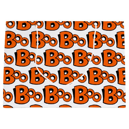Boo Pattern Große Geschenktüte (Vorderseite)