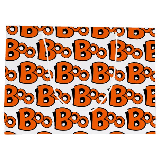 Boo Pattern Große Geschenktüte (Rückseite)