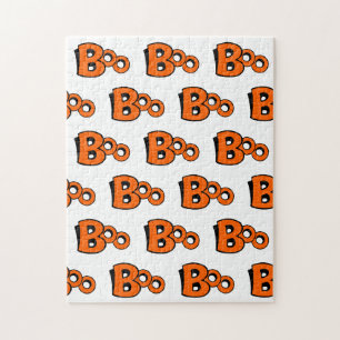 Boo Pattern Halloween frustriert Puzzle