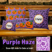 Boo! Personalisiertes Halloween Lila Black Bat Kaffeetasse