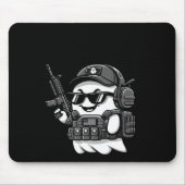 Boo Pew Tactical Ghost Kostüm Gun Lover Halloween Mousepad (Vorne)