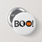 Boo! Pinback Button (Vorne & Hinten)