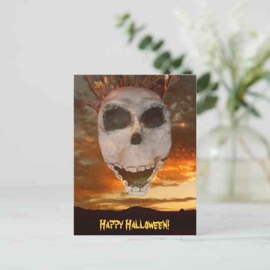 Boo!_ Postkarte (Stehend Vorderseite)