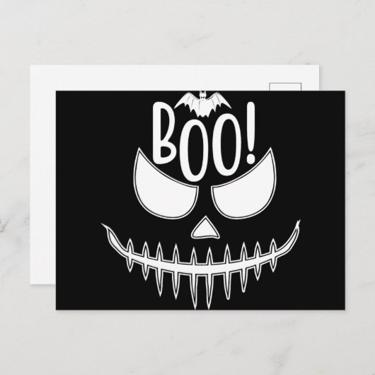 BOO! POSTKARTE (Vorne/Hinten)