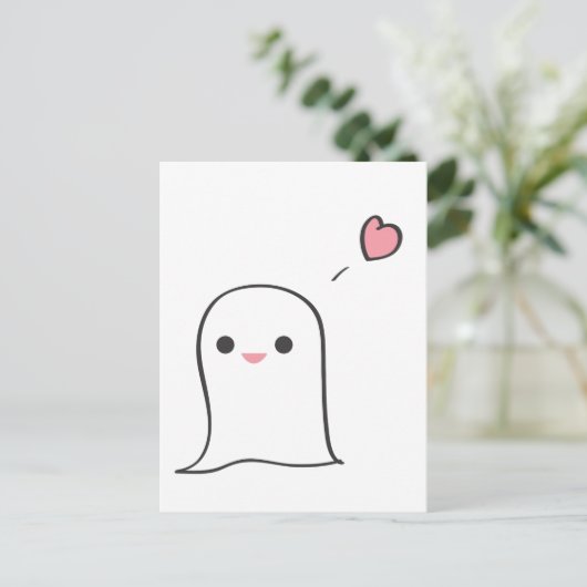 Boo Postkarte (Stehend Vorderseite)