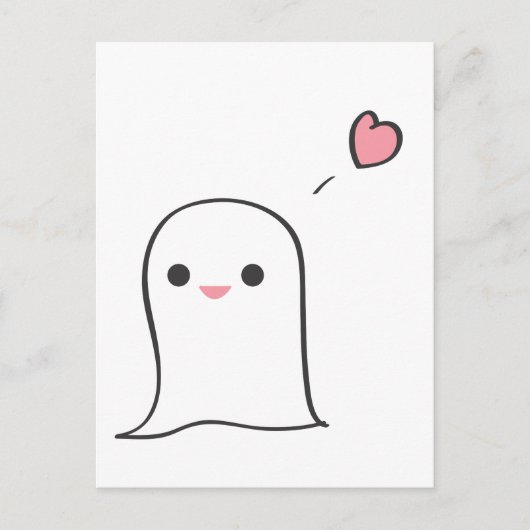 Boo Postkarte (Vorderseite)