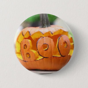 Boo Pumpkin - Button