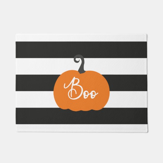 "Boo" Pumpkin Halloween Fußmatte (Vorderseite)