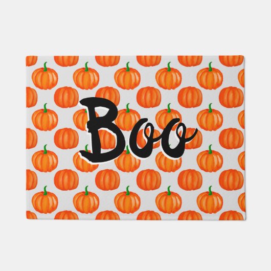 Boo Pumpkin Halloween Fußmatte (Vorderseite)