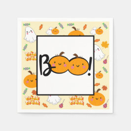 Boo Pumpkin Halloween-Party Napkins Serviette