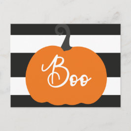 "Boo" Pumpkin-Halloween-Party Postkarte
